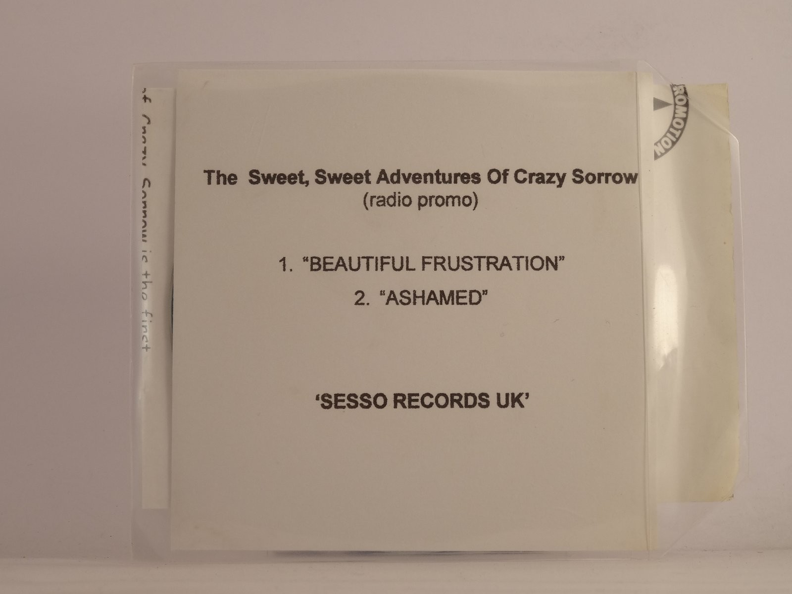 THE SWEET SWEET ADVENTURES OF CRAZY SORROW BEAUTIFUL FRUSTRATION (K83) 2 Track P
