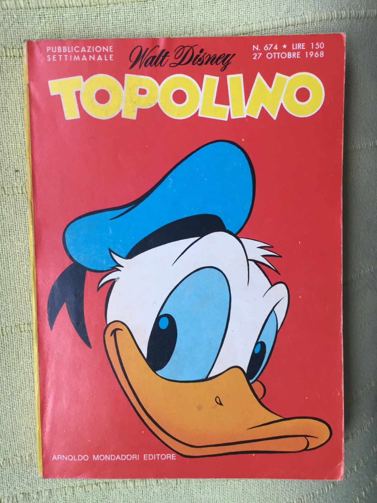 TOPOLINO N° 674 - 27 OTTOBRE 1968 - CON I BOLLINI, OTTIMO!