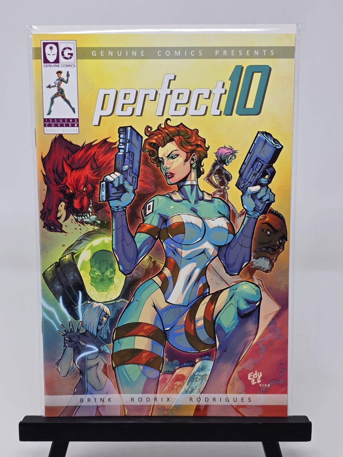 Copertina KICKSTARTER variante B perfetta 10 #1 di Edu Souza