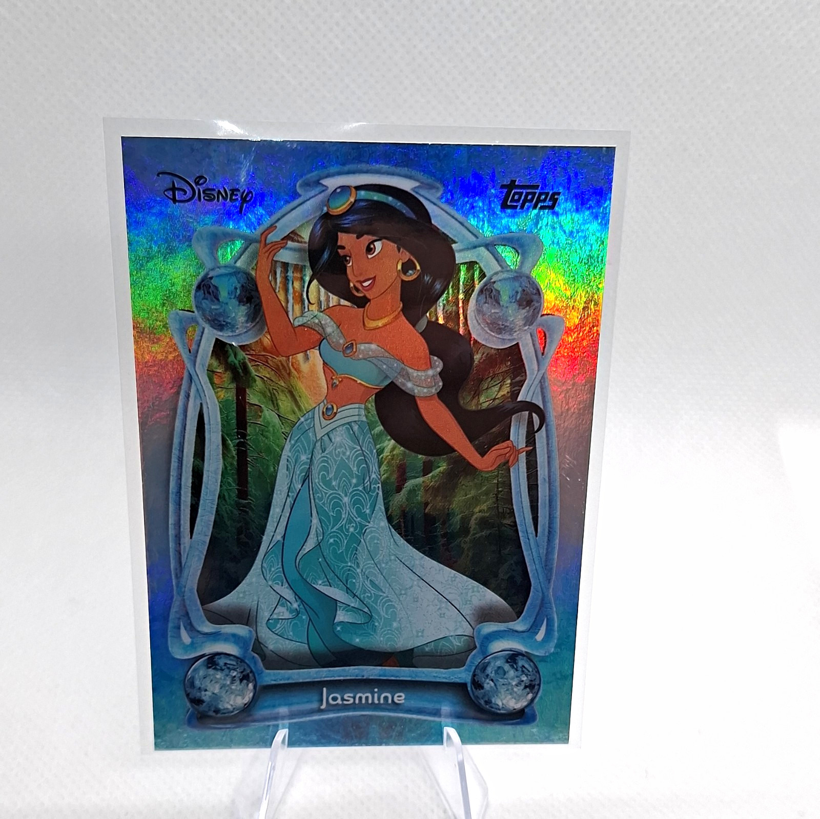 Topps 2025 Disney Wonder Aladdin Jasmine #51 Holofoil carta parallela