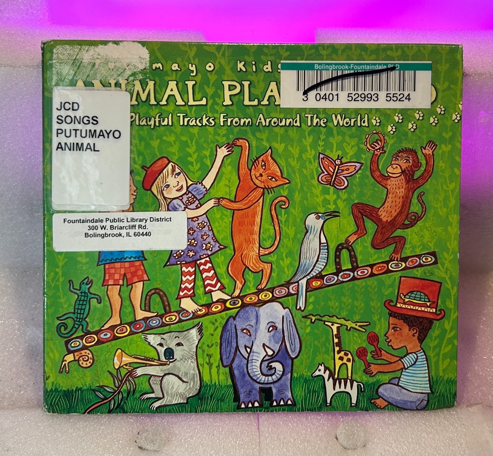 Animal Playground by Various (CD, 2007, Putumayo Kids) W/ Case, Tested