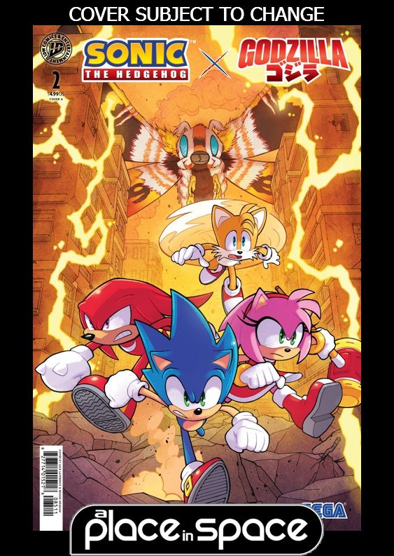 (WK35) SONIC THE HEDGEHOG X GODZILLA #2A JACK LAWRENCE - PREORDER SEP 2ND