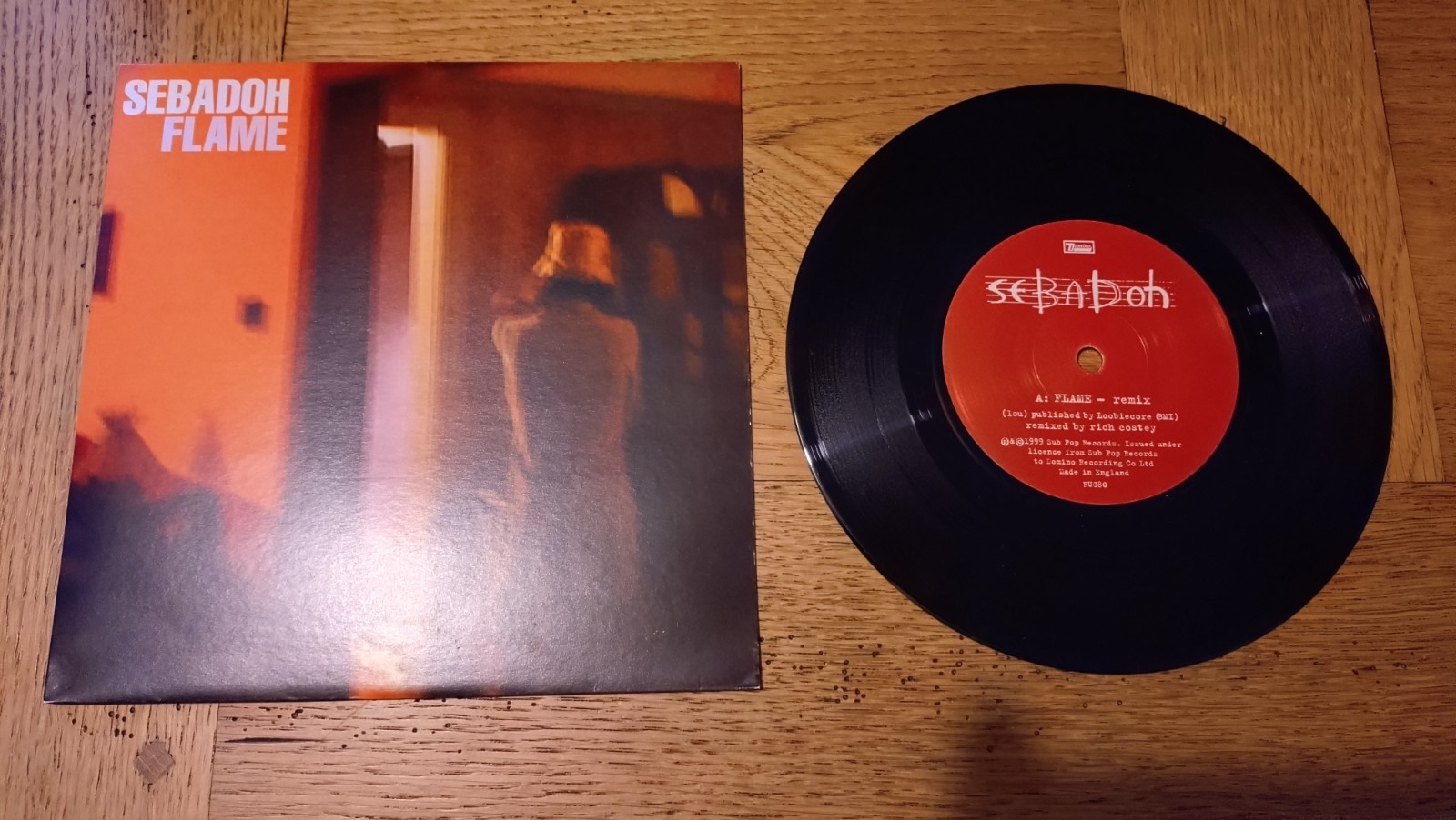 Record Vinyl single Sebadoh - Flame  Very Good Condition