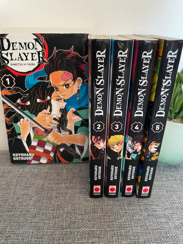 Lot manga Démon slayer : Kimetsu no Yaiba Tome 1-5