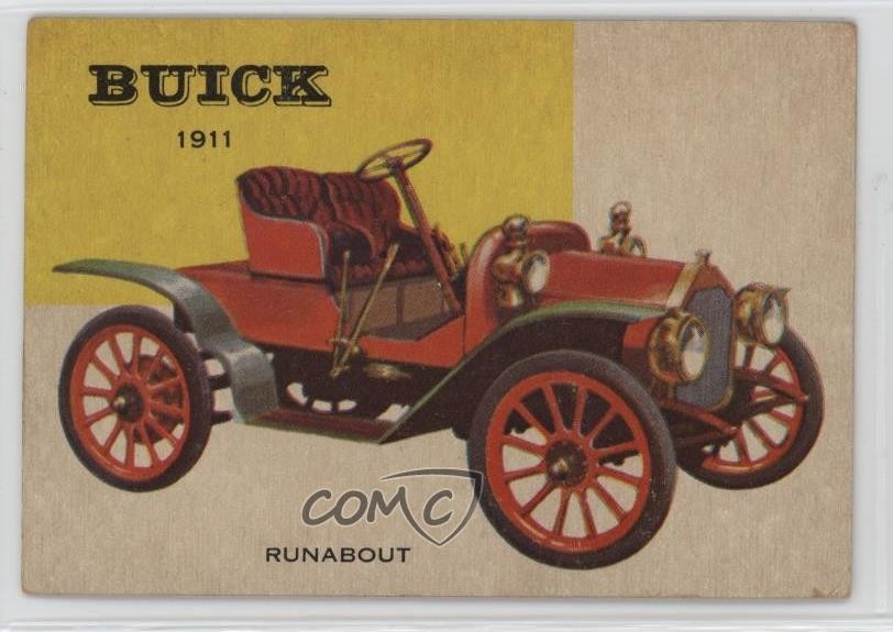 1954 Topps World on Wheels Buick Bug Runabout #9 g2u