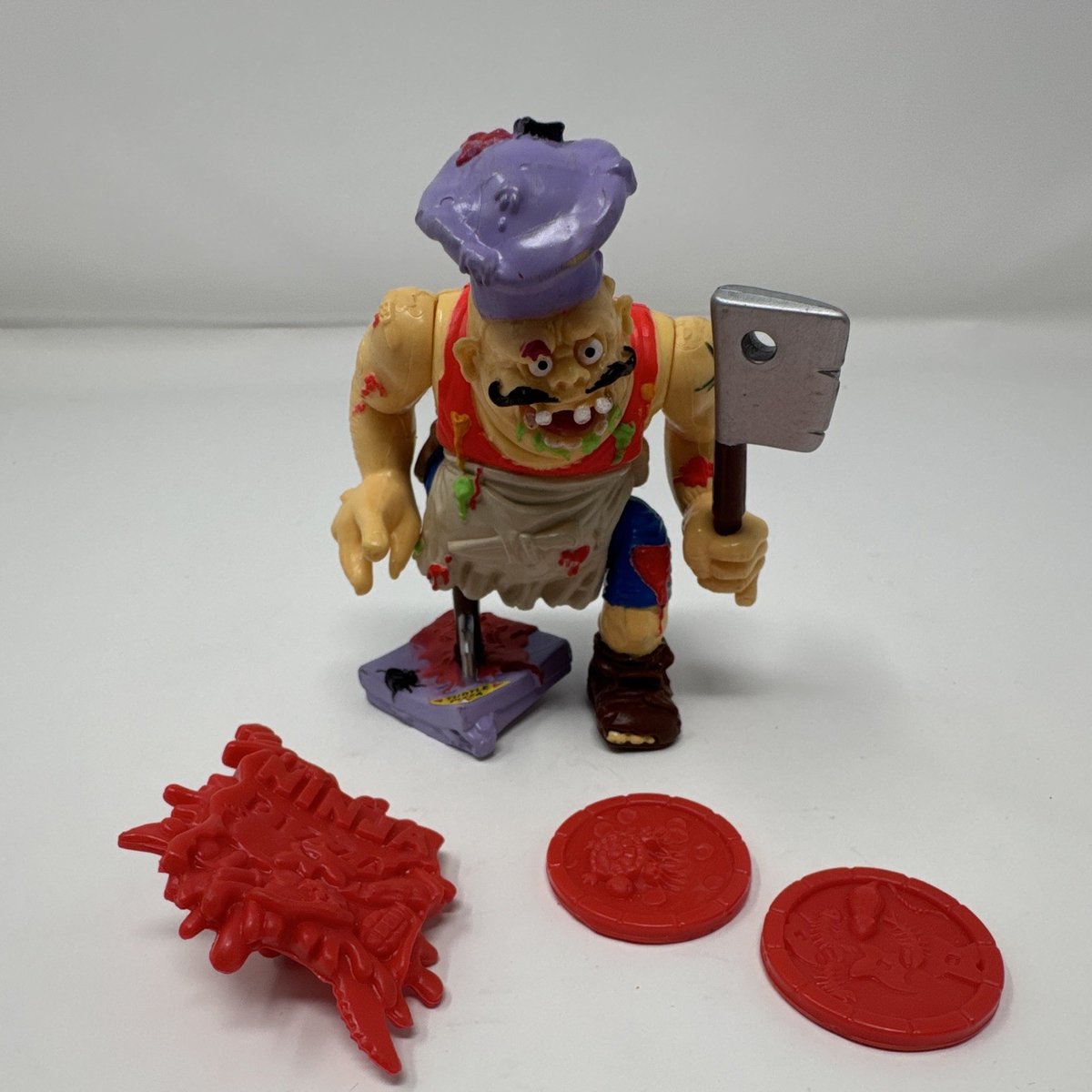 Vintage 1990 Teenage Mutant Ninja Turtles Pizzaface Action Figure Playmates Toys