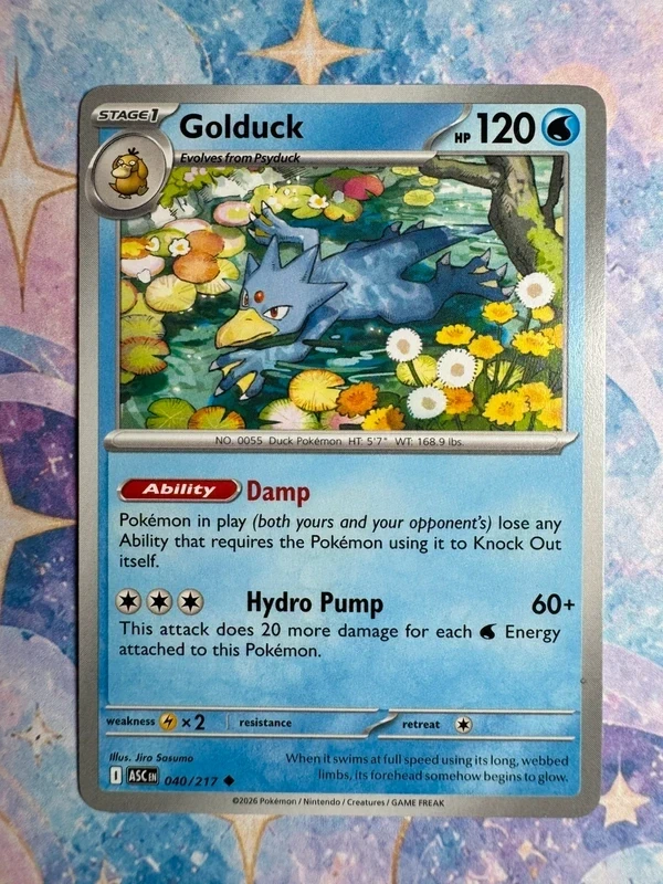 Golduck Pokémonkaart + Ascended Heroes + Jiro Sasumo