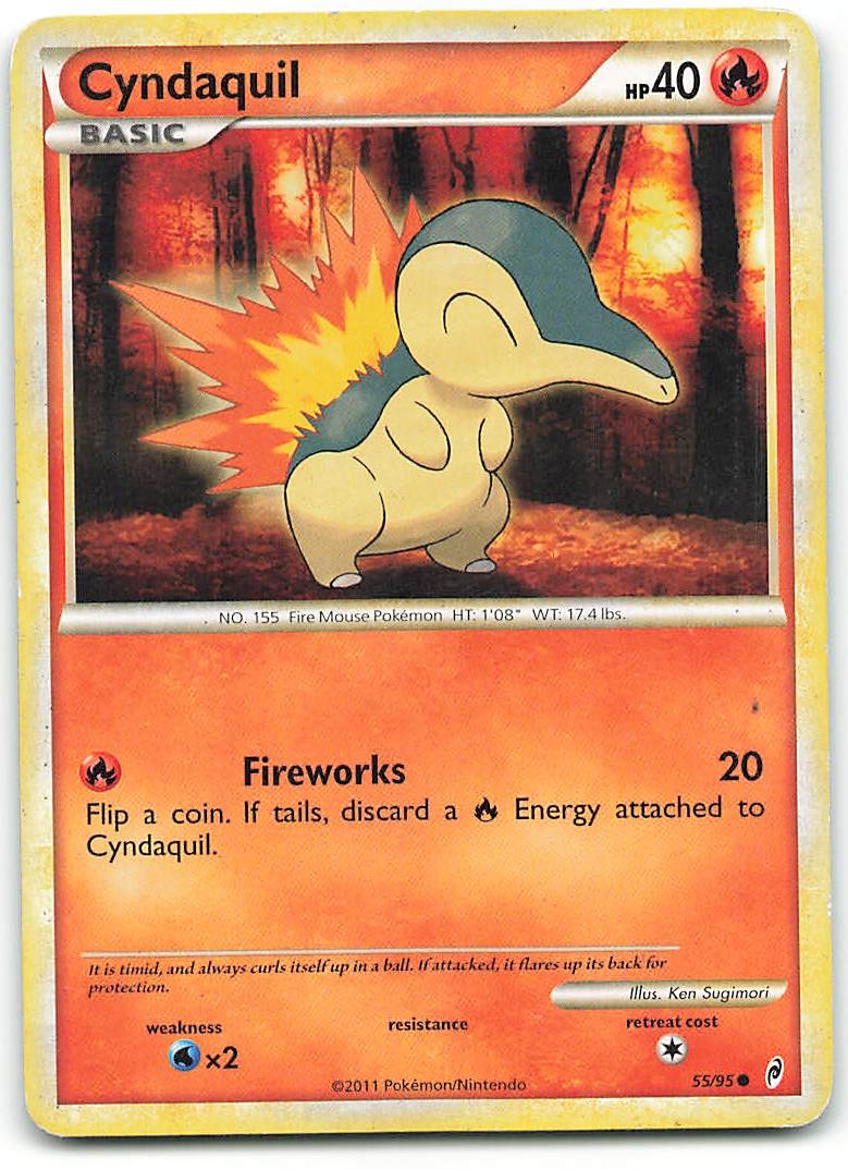 Cyndaquil 55/95 Richiamo comune delle leggende Pokemon