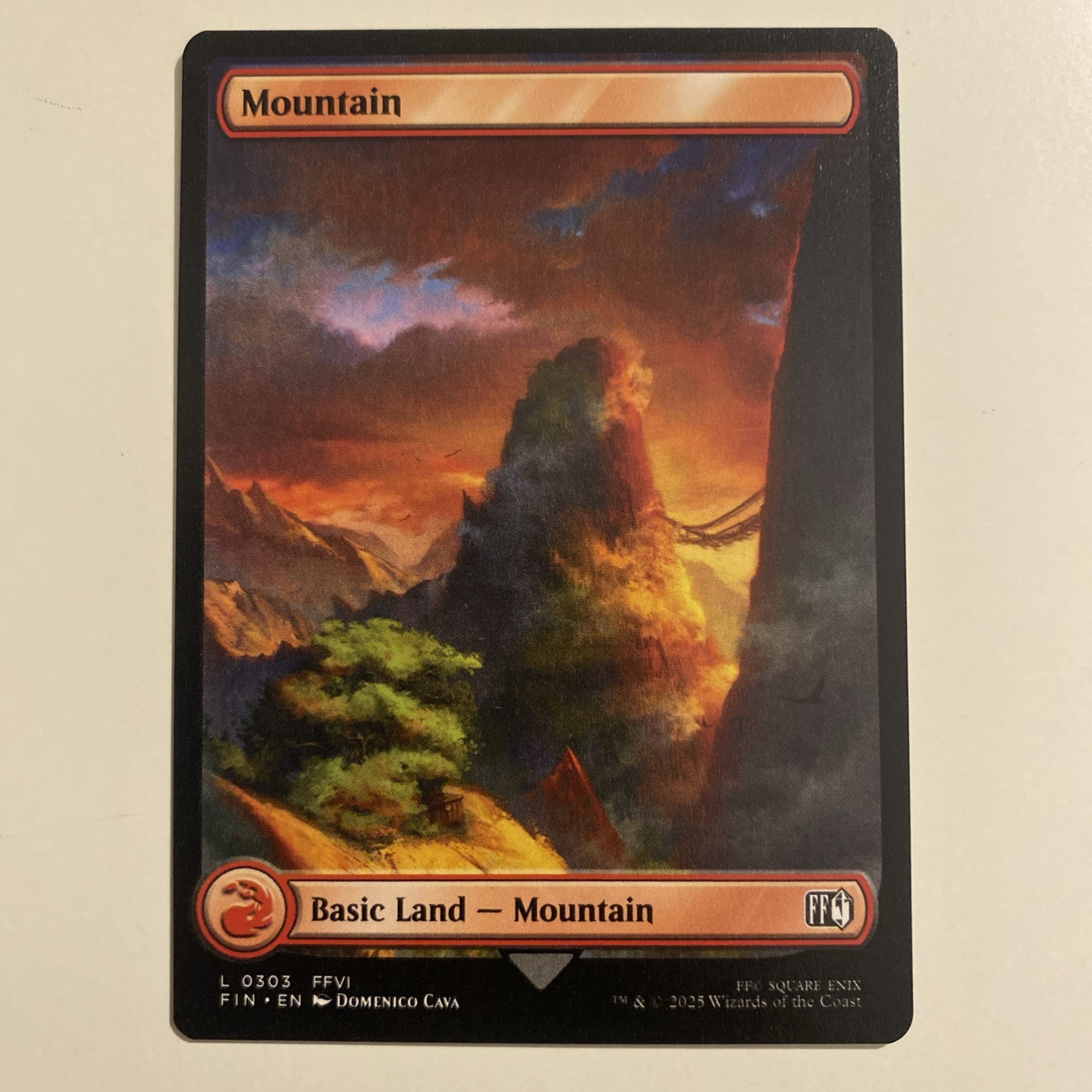 MTG Mountain #303 Land Final Fantasy FIN MTG NM