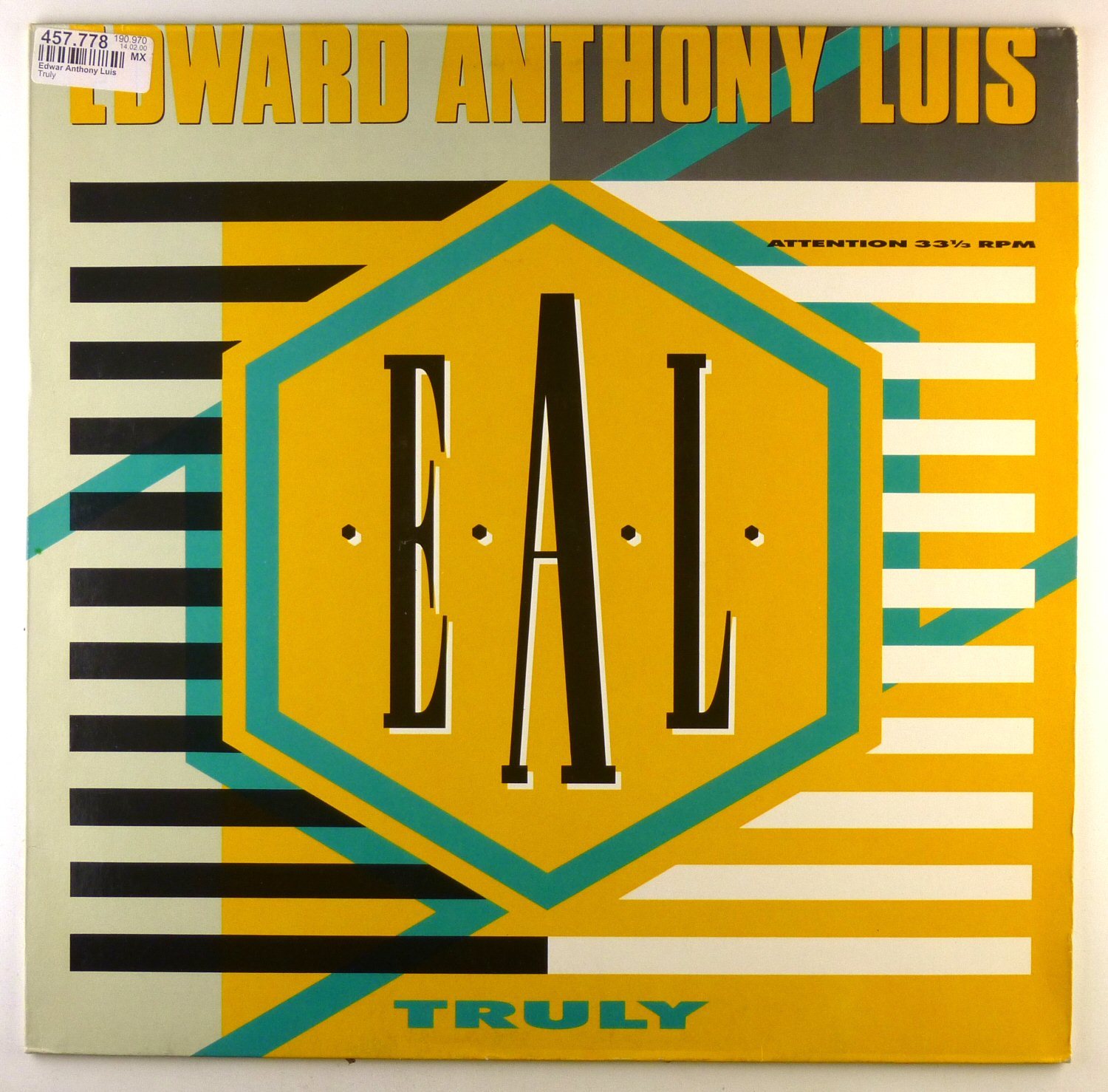 12" Maxi - Edward Anthony Luis - Truly - E309 - Pulito