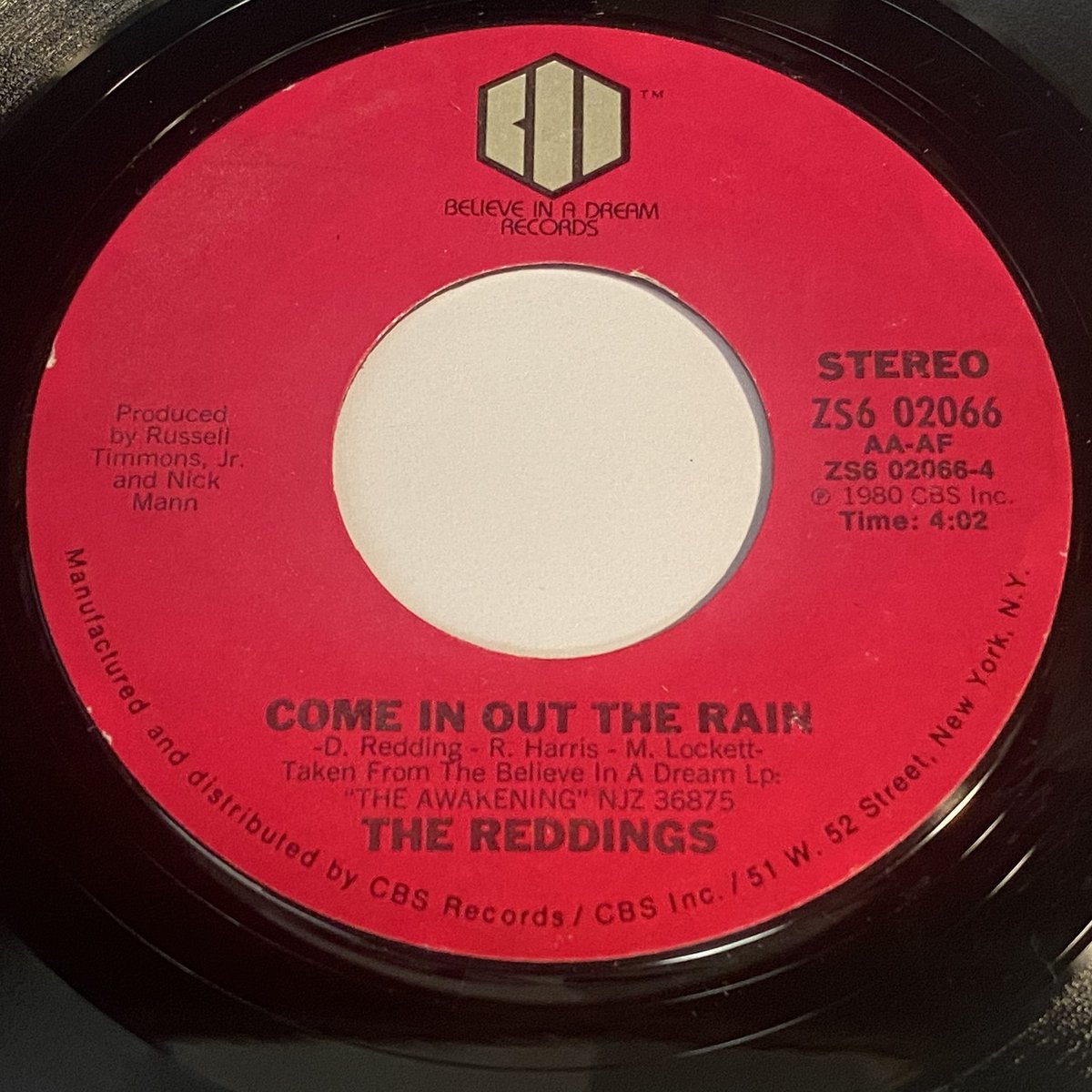 The Reddings: Youre The Only One/Come In The 45 - Believe In A Dream - Funk