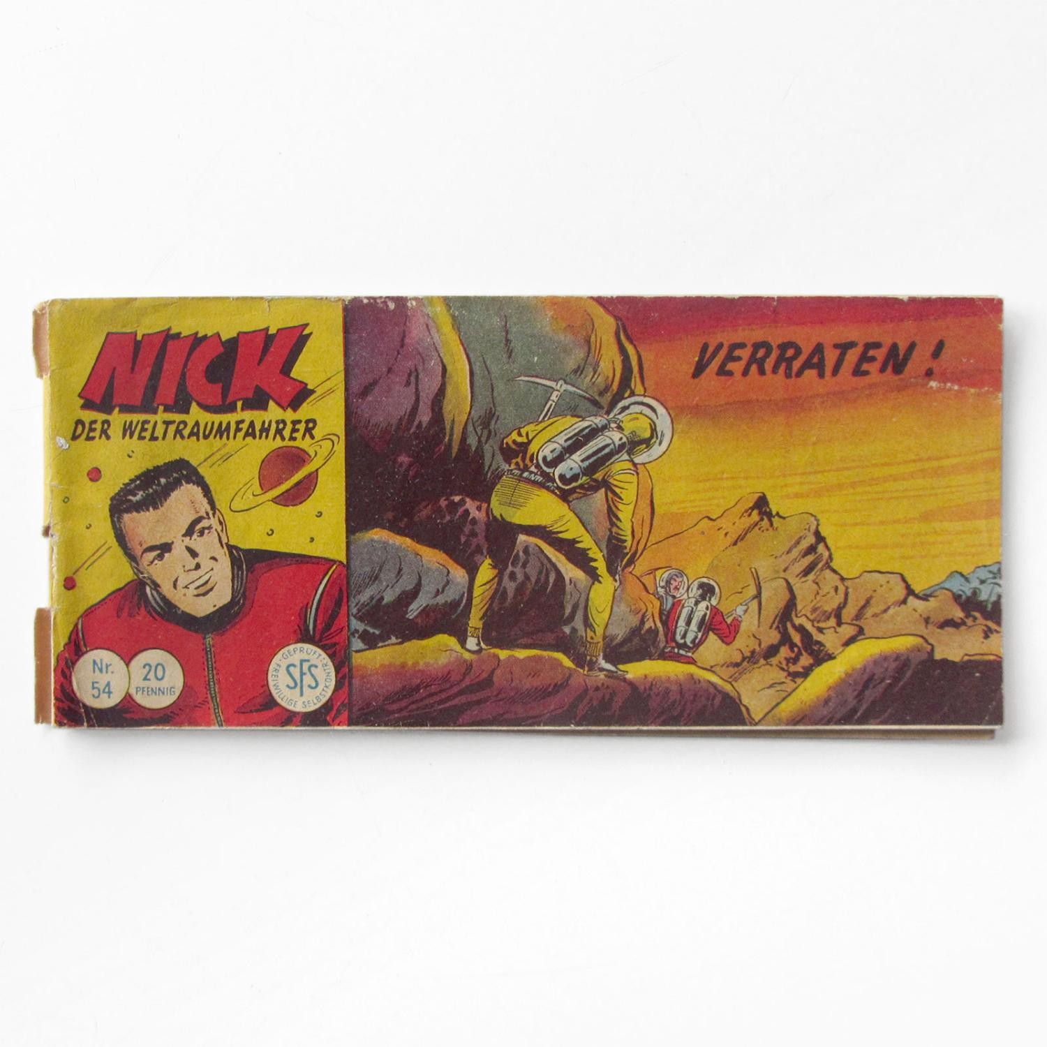 Nick l'autista spaziale n.54: tradito! - Piccolo fumetto Lehning 1958 originale