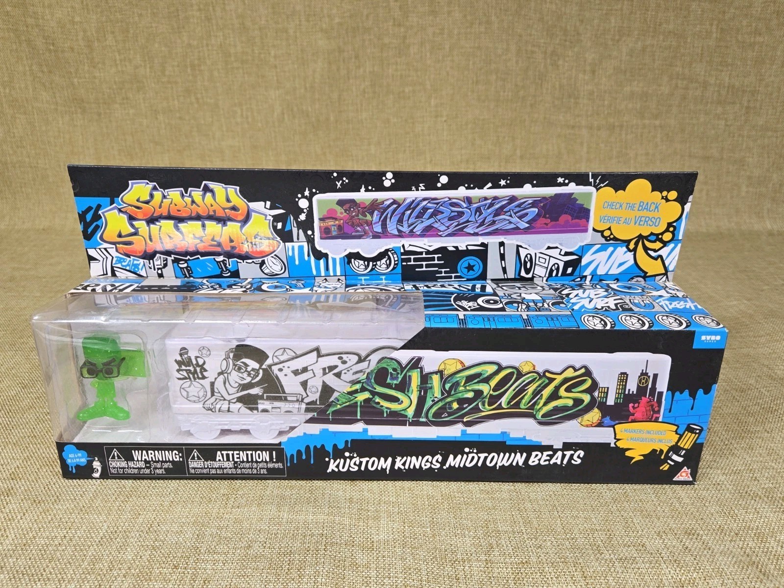 Subway Surfers Kustom Kings Downtown Legend Train Car Design Markers Color Green