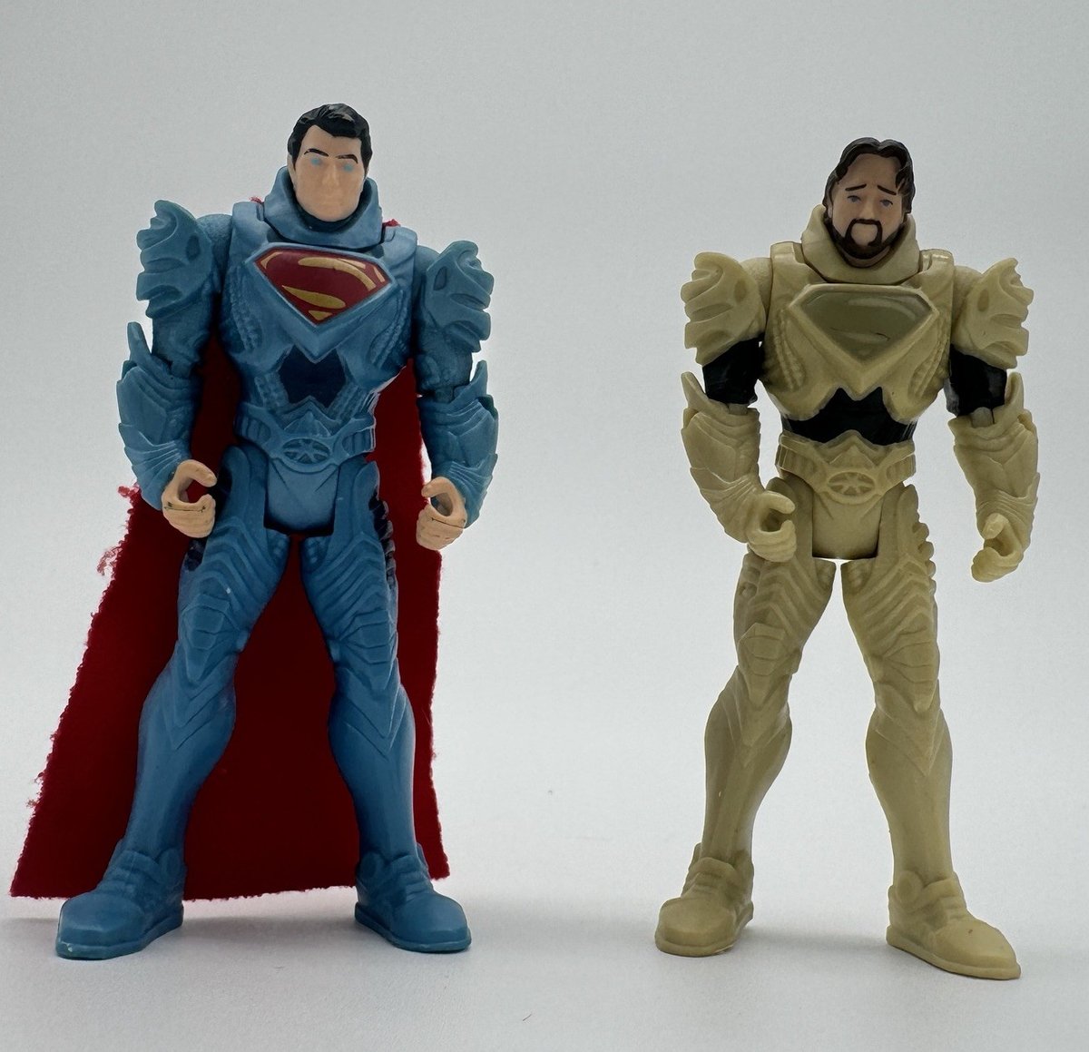 Personaggi Man of Steel Superman & Jor-El Armor 2013 Mattel Kryptonian Invasion