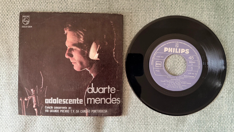 Pre Eurovision 1971 Duarte Mendes Single Portugal