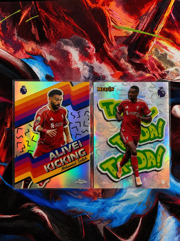 Lot 2 cartes Topps 2025/26 Liverpool