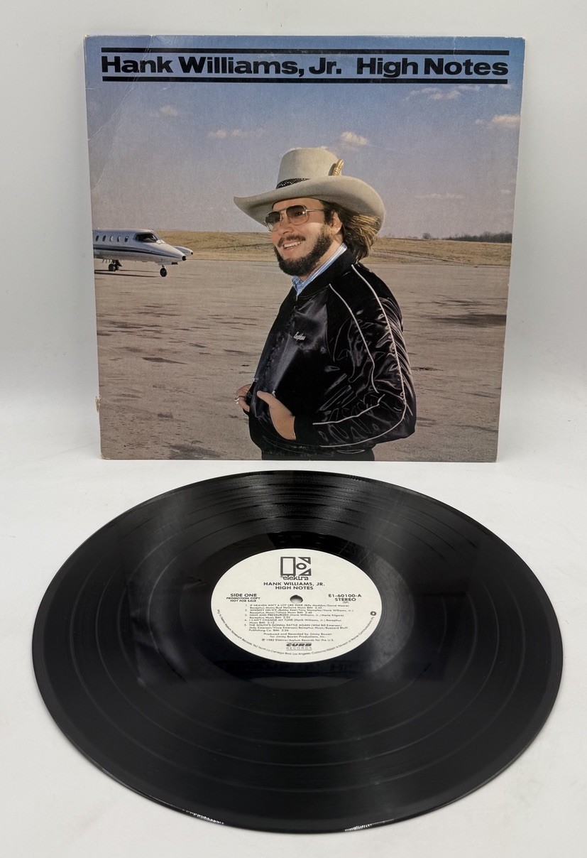 Hank Williams Jr. ~ High Notes ~ 1982 ~ White Label Promo Vinyl LP