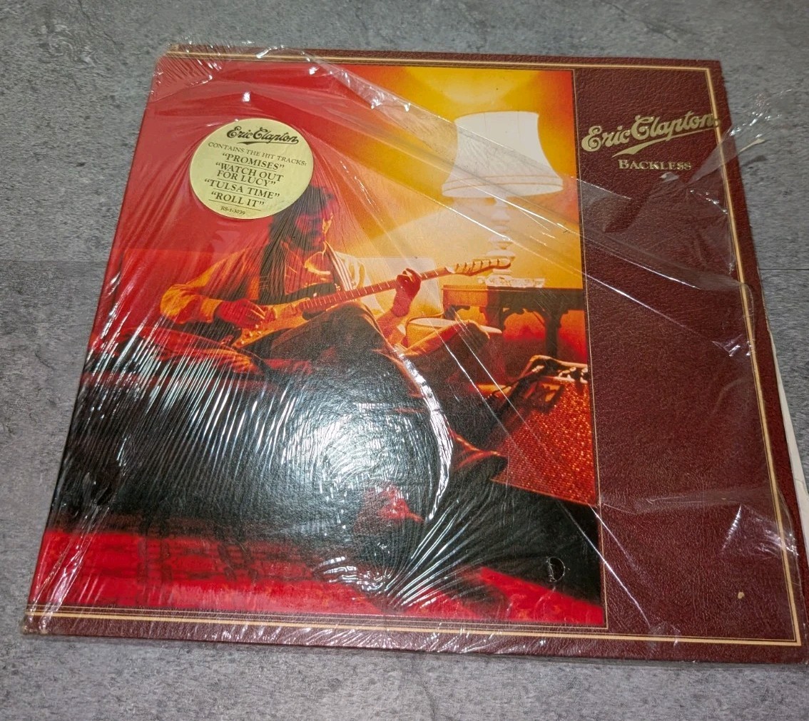 ERIC CLAPTON – BACKLESS - RSO RECORDS 1978 VINYL LP RS 1 3039 BLACK Original 