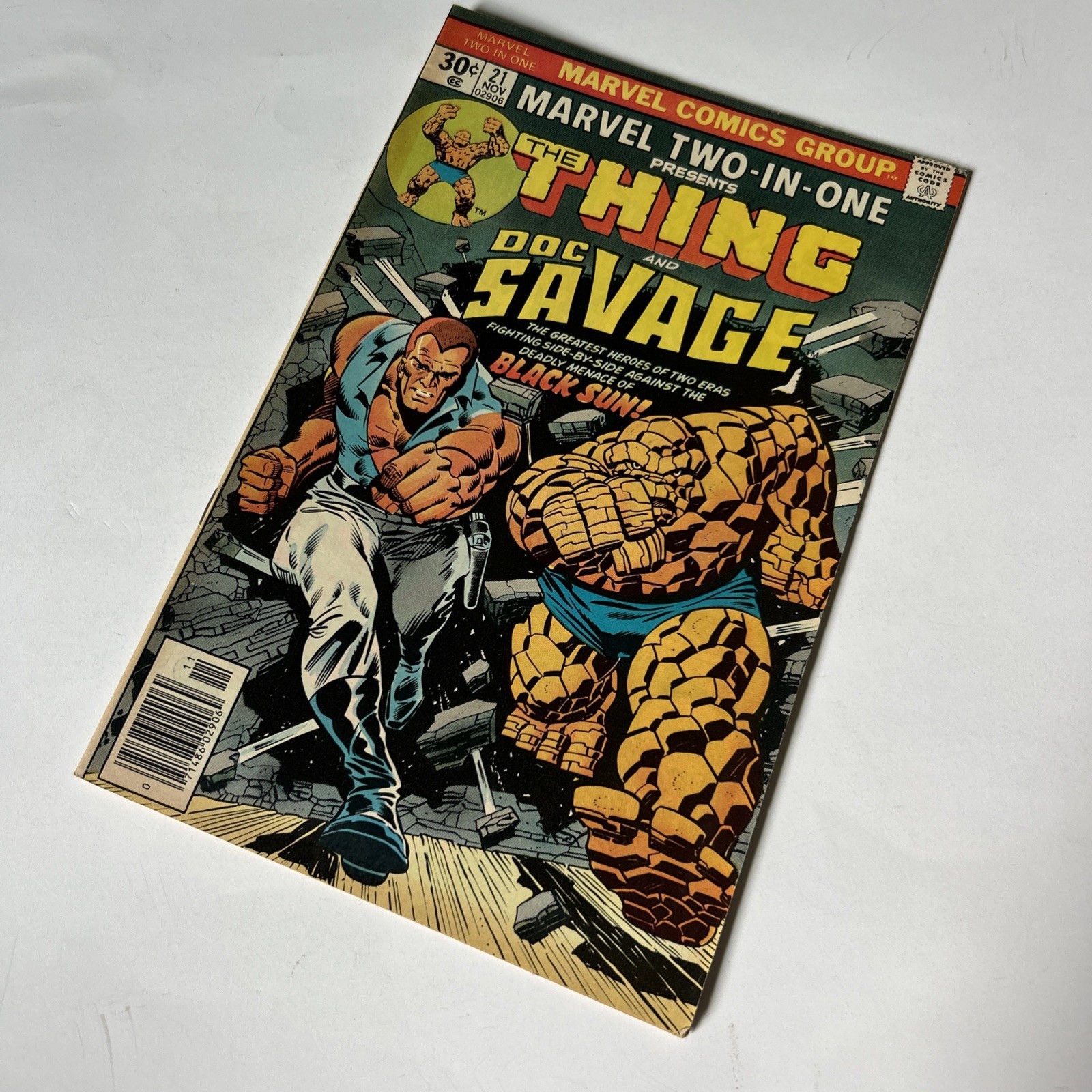 Marvel Two In One #21 Fumetto Doc Savage and The Thing-1976-Ron Wilson copertina