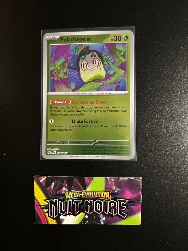 Pokémon Poltchageist PBL005/084 reverse nuit noire