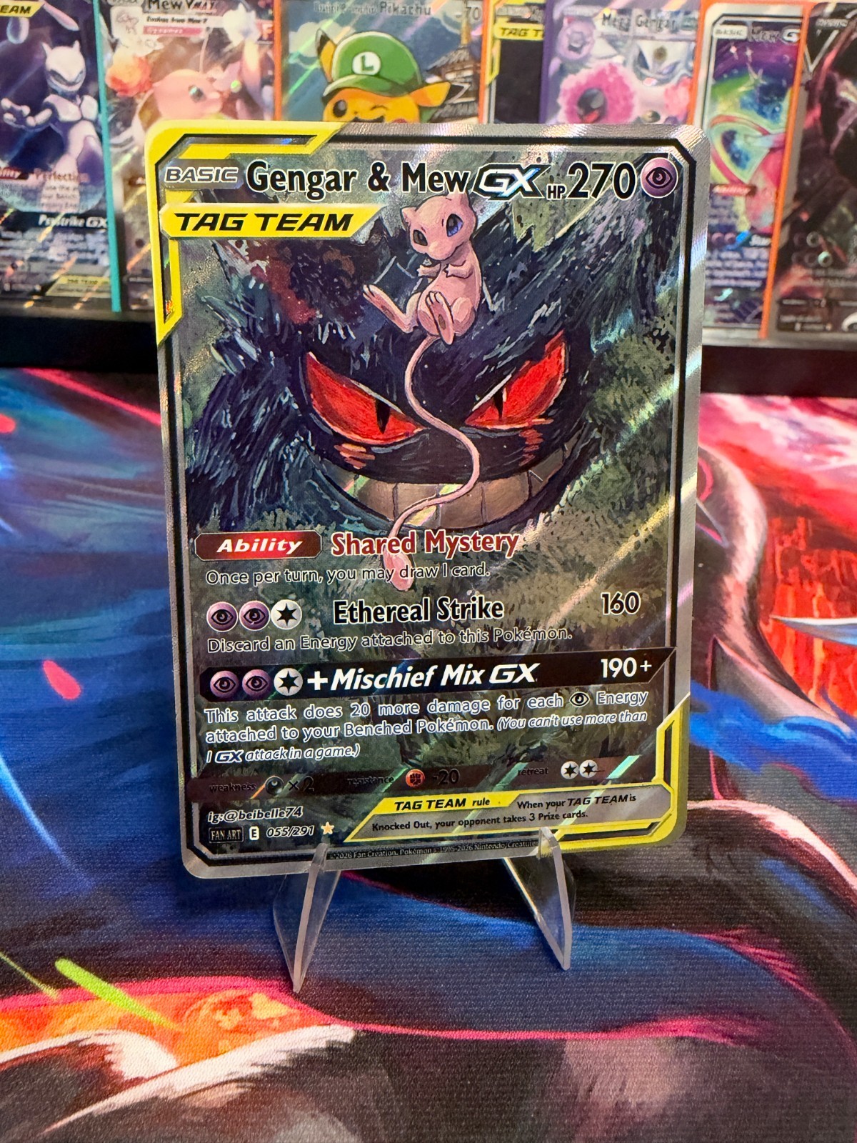 Gengar & Mew GX FAN ART