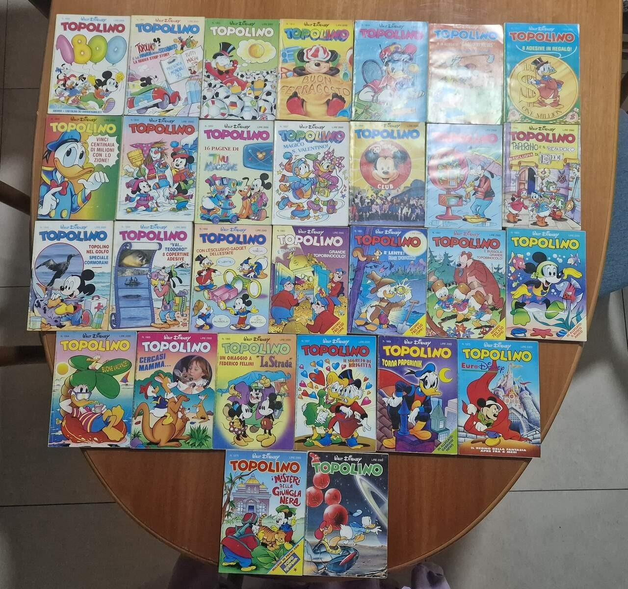 lotto fumetti topolino anni 1990-1991