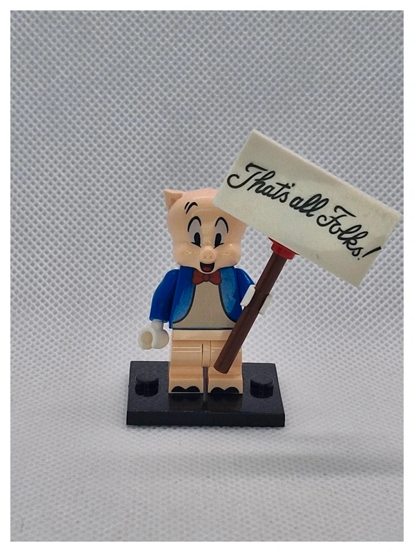 Personnage type Lego – Porky pig (Lego-style Character – Looney Tunes – Porky Pig)