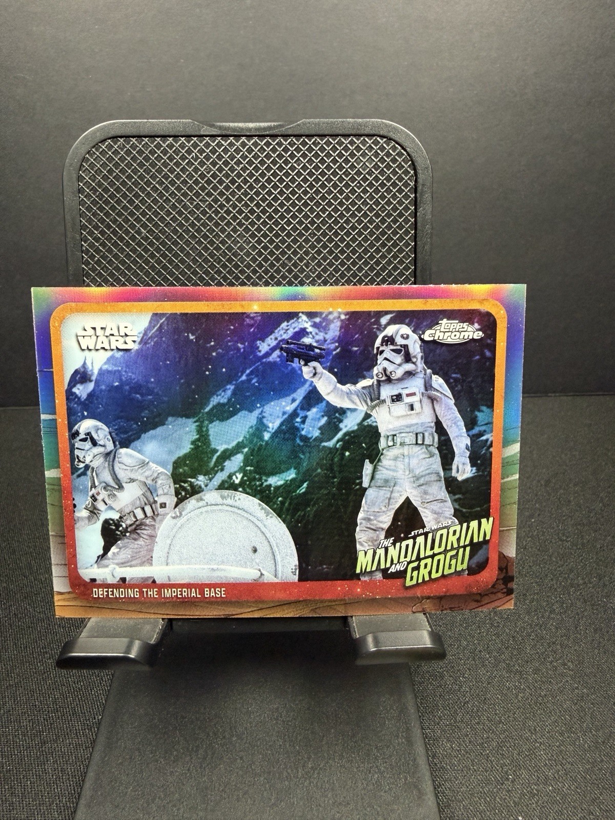 2026 Topps Chrome Star Wars: Defending The Imperial Base #MAGR-5 Mandalorian