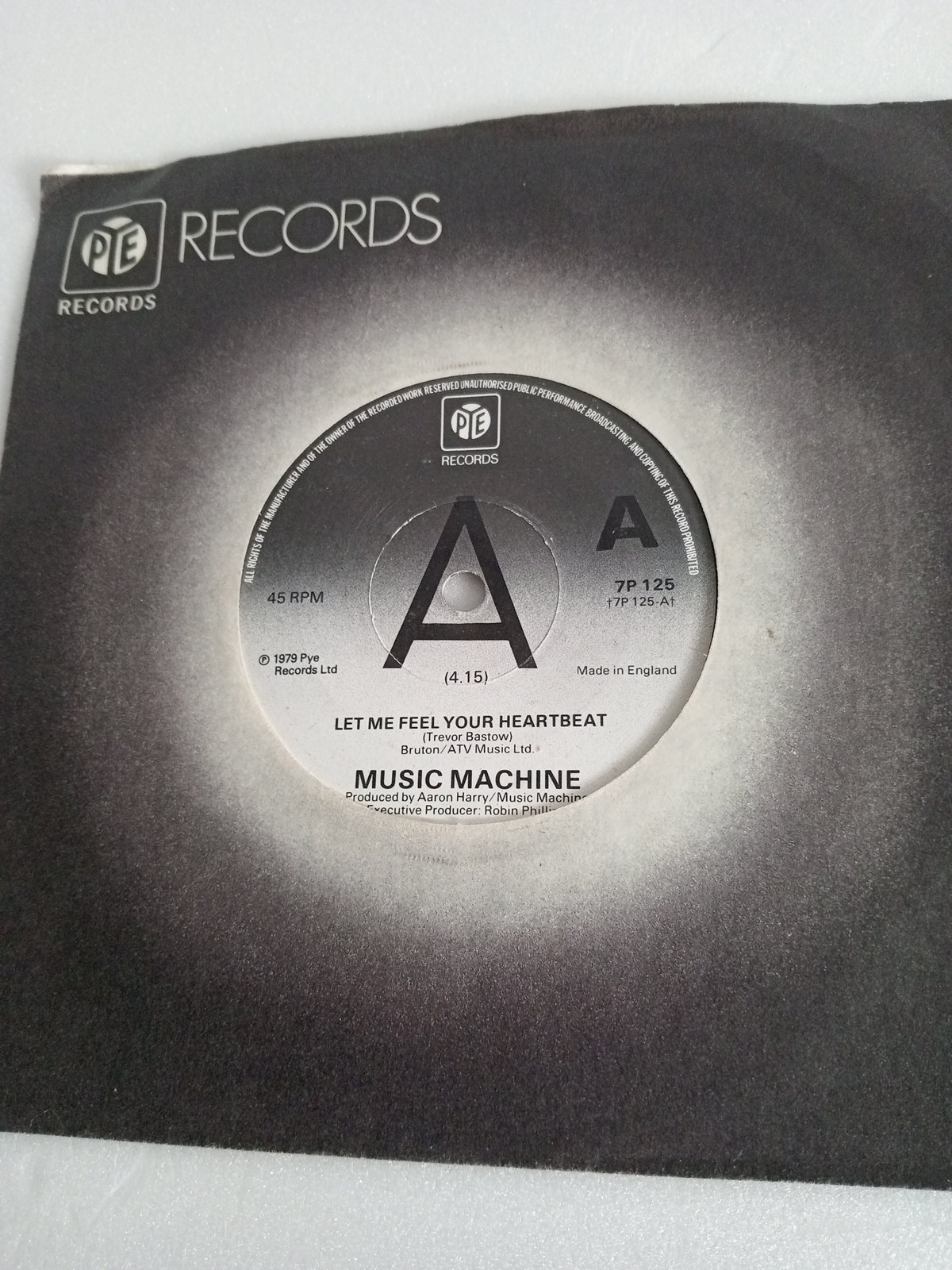 Music Machine - Let Me Hear Your Heartbeat (7P 125 PROMO) EX Vinyl 7"