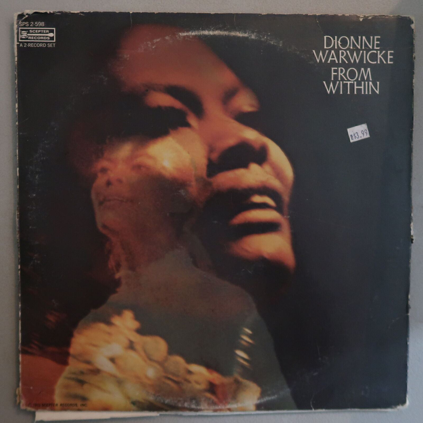 DIONNE WARWICKE FROM WITHIN ON VINYL LP ON SCEPTER RECORDS IN VERY GOOD COND 25