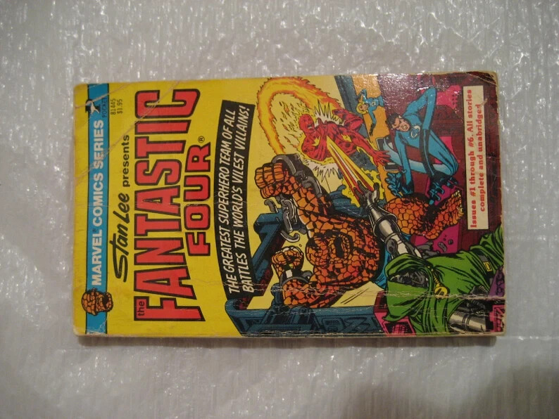 stan lee presenta THE FANTASTIC FOUR marvel serie fumetti tascabile grafica 1977