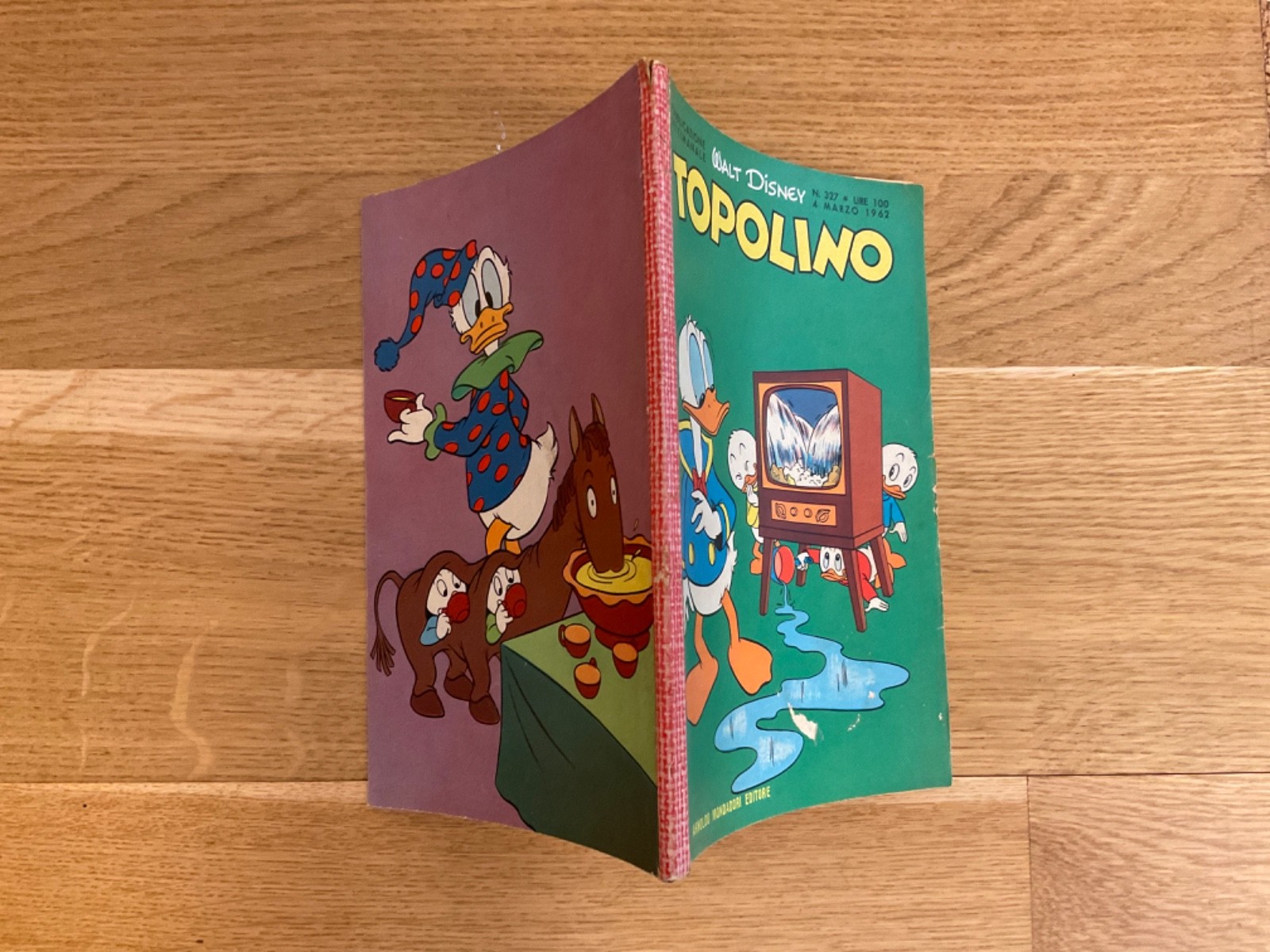 TOPOLINO LIBRETTO N.327 MONDADORI DISNEY 1962 SI BOLLINO, SI FIGURINE