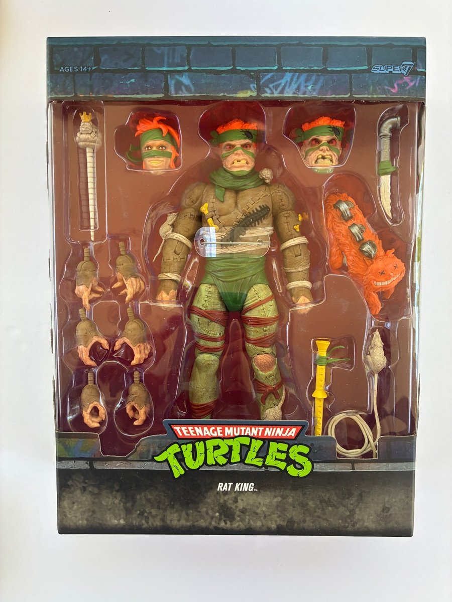 Modellino Super 7 Ultimates 7" Rat King NUOVO! | TMNT Teenage Mutant Ninja Turtles