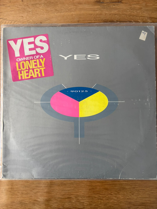 Yes 90125 Vinyl LP Owner Of A Lonely Heart