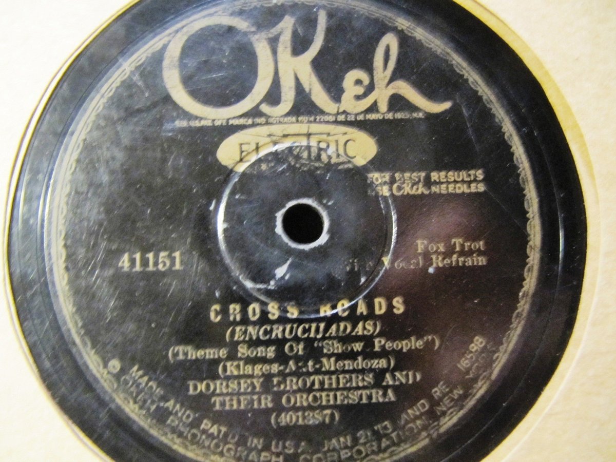 1928 Smith Ballew DORSEY BROTHERS Or Sally of my Dreams/ Cross Roads OKeh 41151