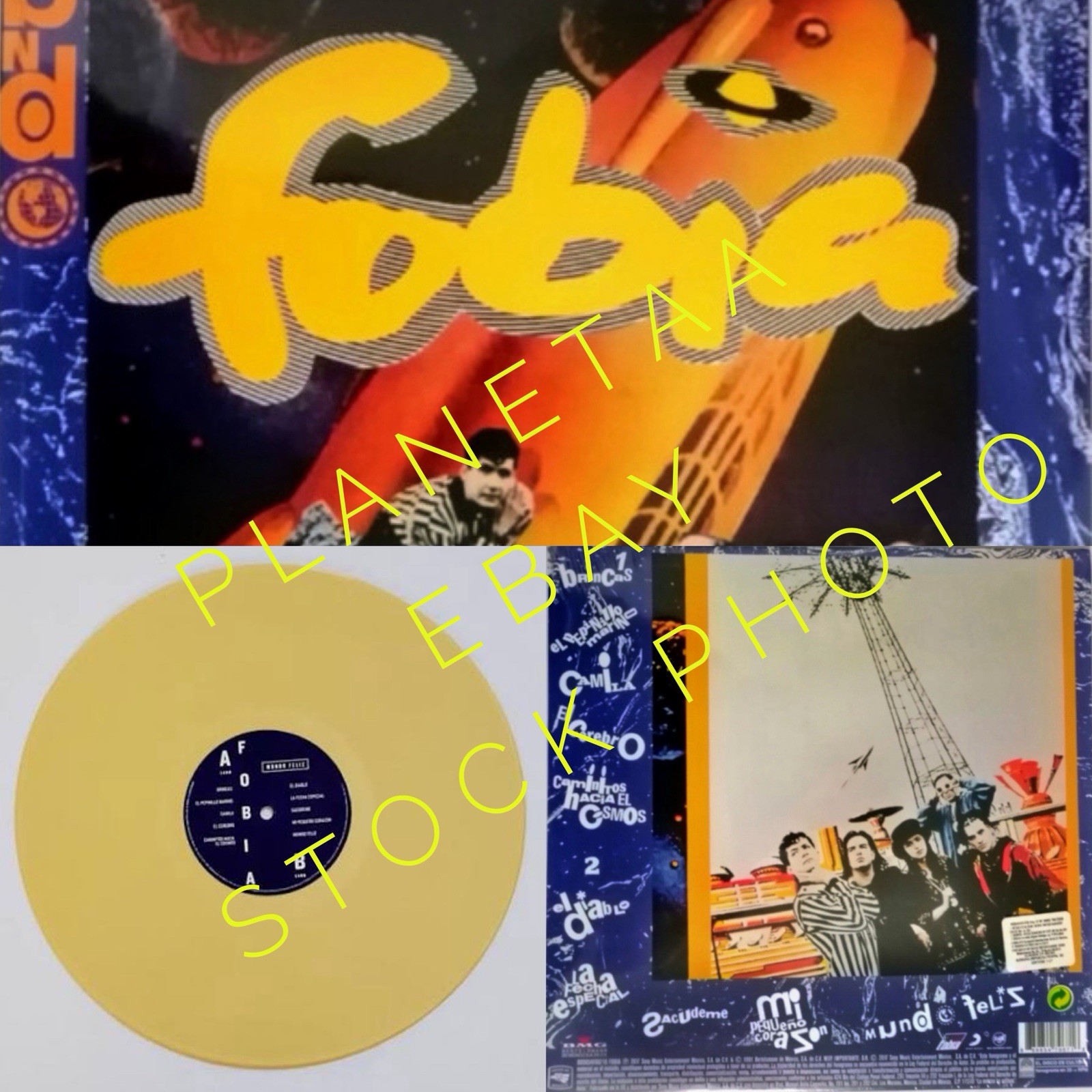 Fobia - Mundo Feliz Yellow Colored Vinyl NEW and SEALED
