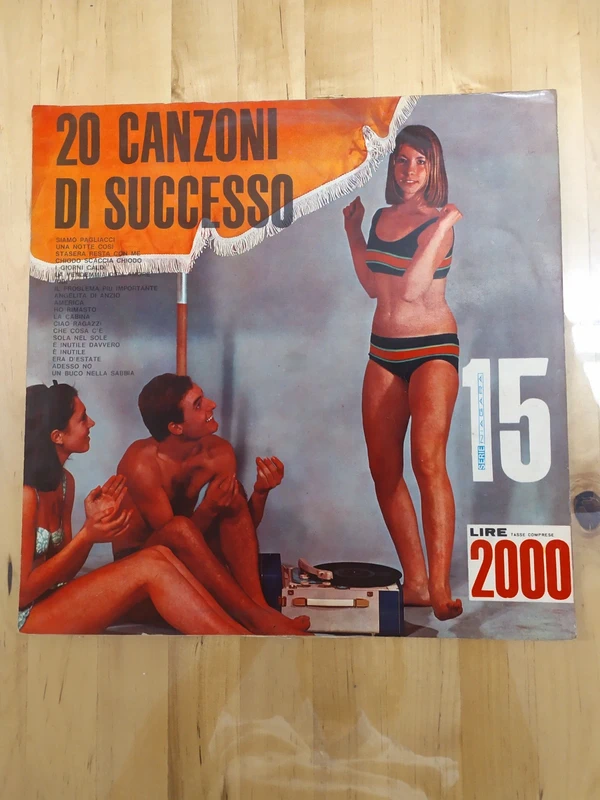 Rarissimo vinile  vintage  anni 60 - 20 Canzoni Di Successo - Disco N° 15
