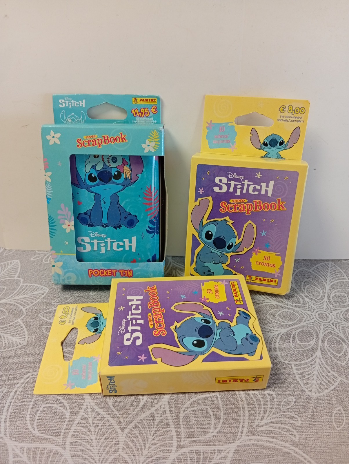 30 SOBRES CROMOS STITCH PANINI POCKET  TIN SIN ABRIR (7)-CAJA METALICA NUEVOS-