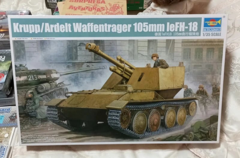 Krupp/Ardelt Waffentrager 105mm leFH-18, Trumpeter 1/35