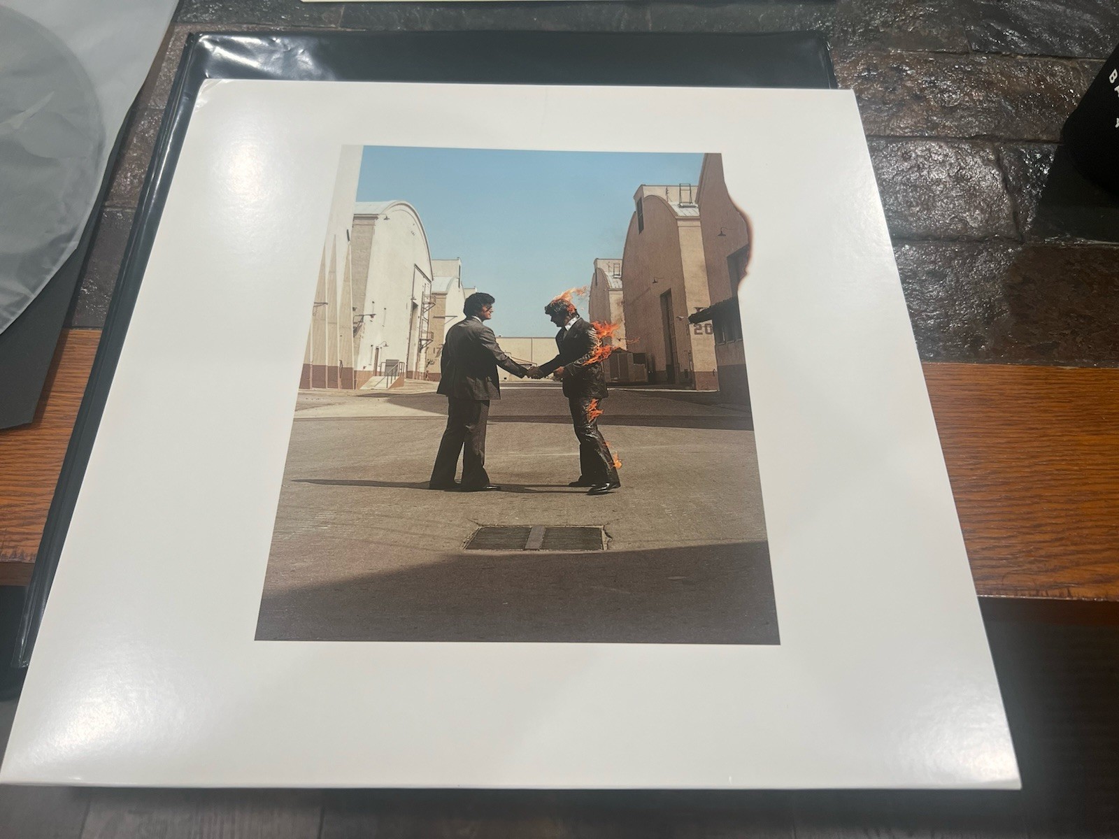 Pink Floyd Wish You Were Here Vinyl Lp 2016 Remaster Bag Post Card ‘Pristine’ NM