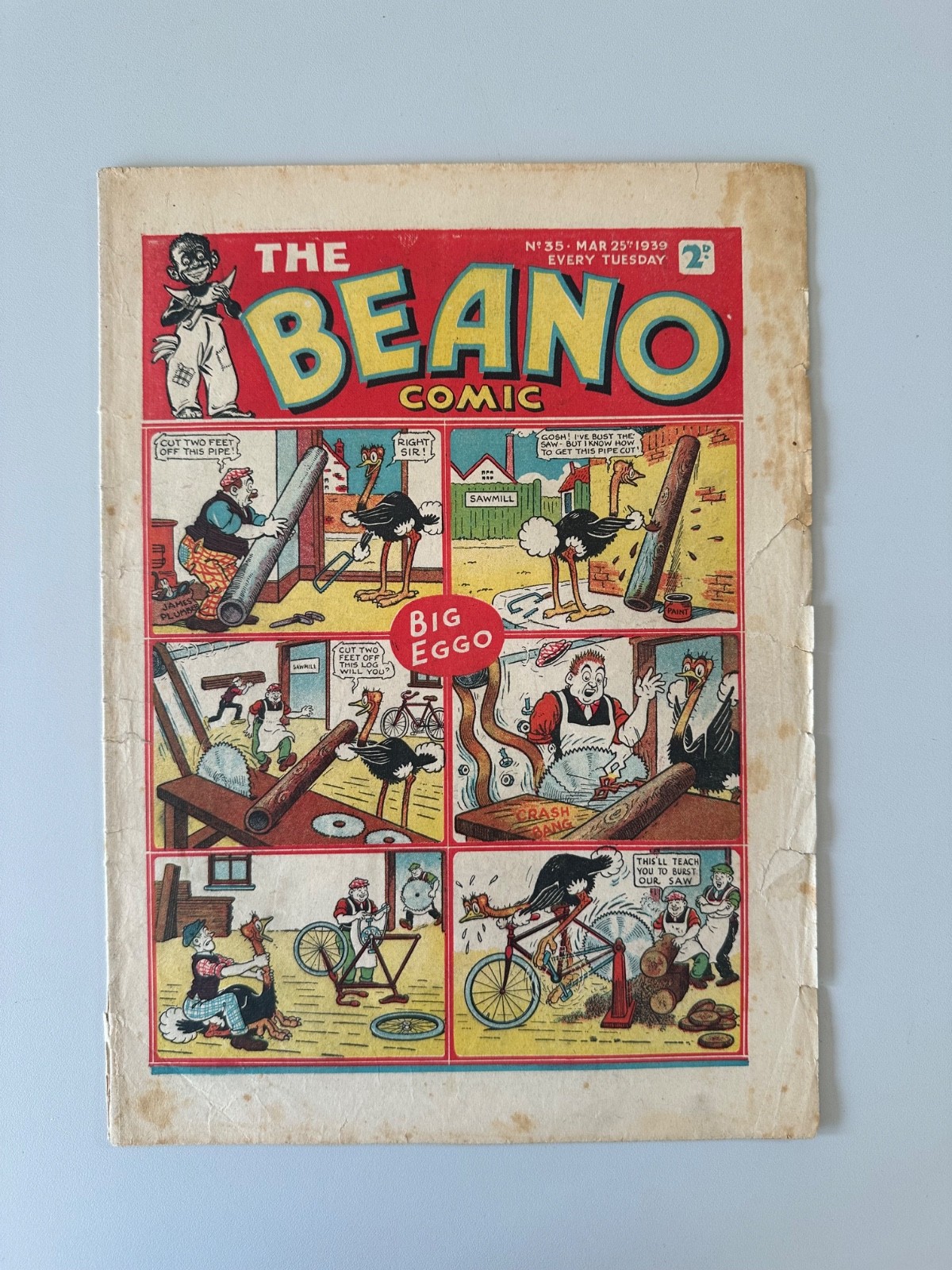 Beano Comic #35 March 25th 1939 VG RARE
