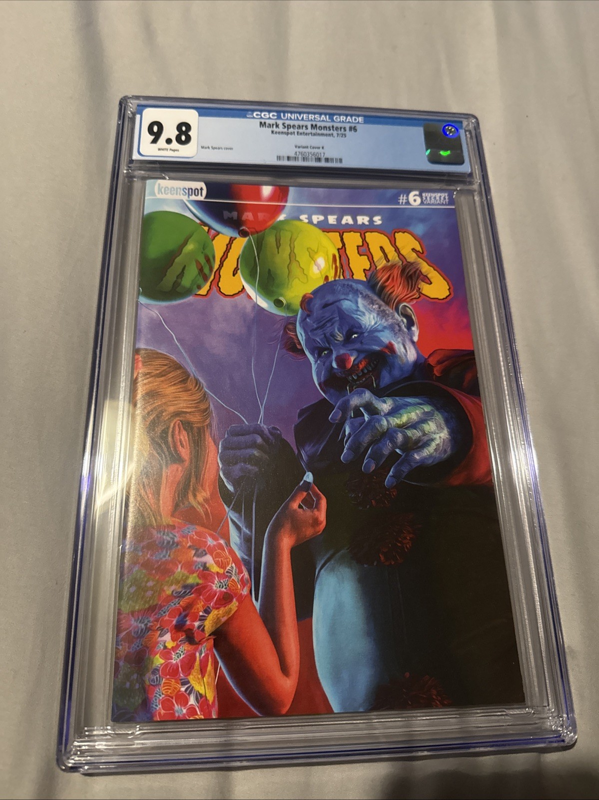Mark Spears Monsters #6 CGC 9.8 Kespot SDCC variante segreta copertina K