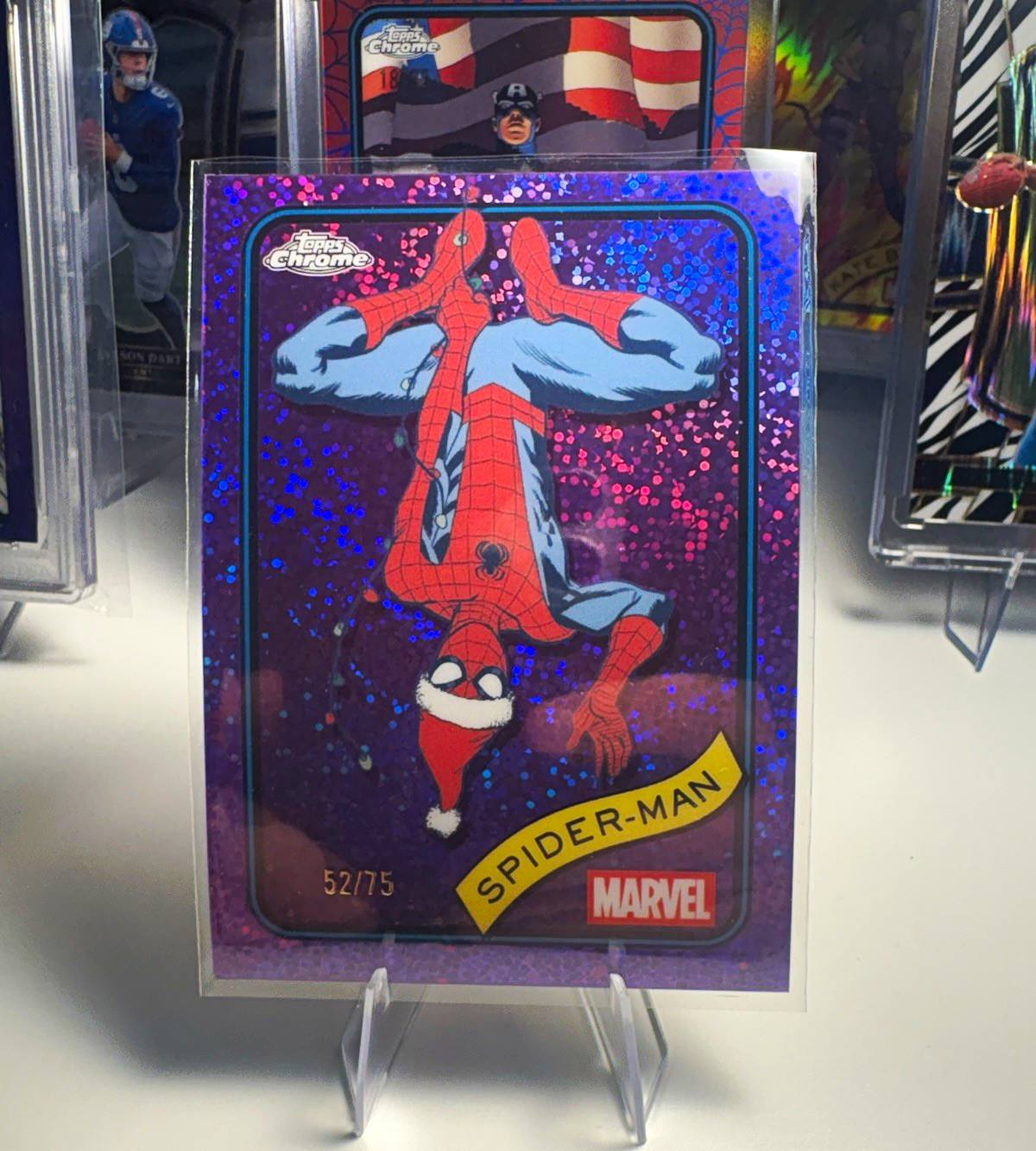 2025 Topps Chrome Marvel Spider-Man #101 Esclusiva per dipendenti /75