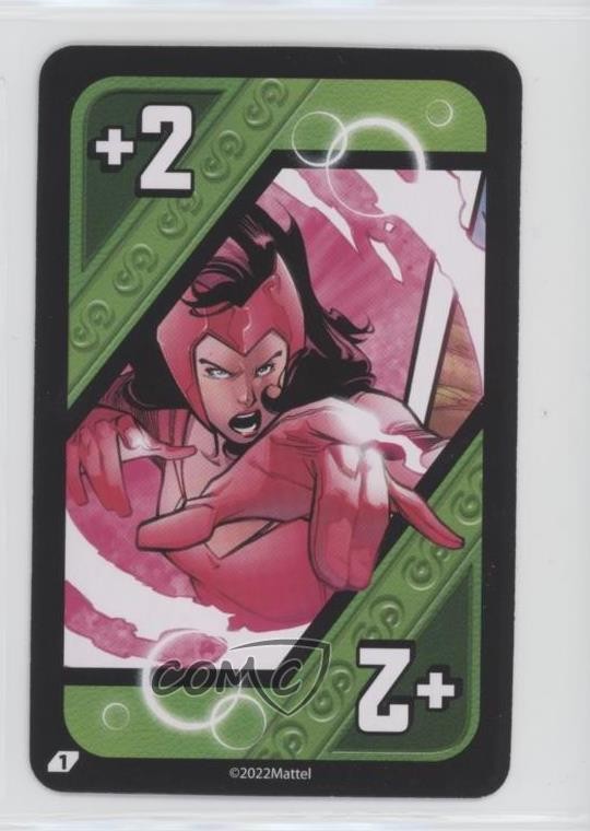 2022 Mattel Marvel Uno Ultimate Scarlet Witch Scarlet Witch #Plus2G o1h