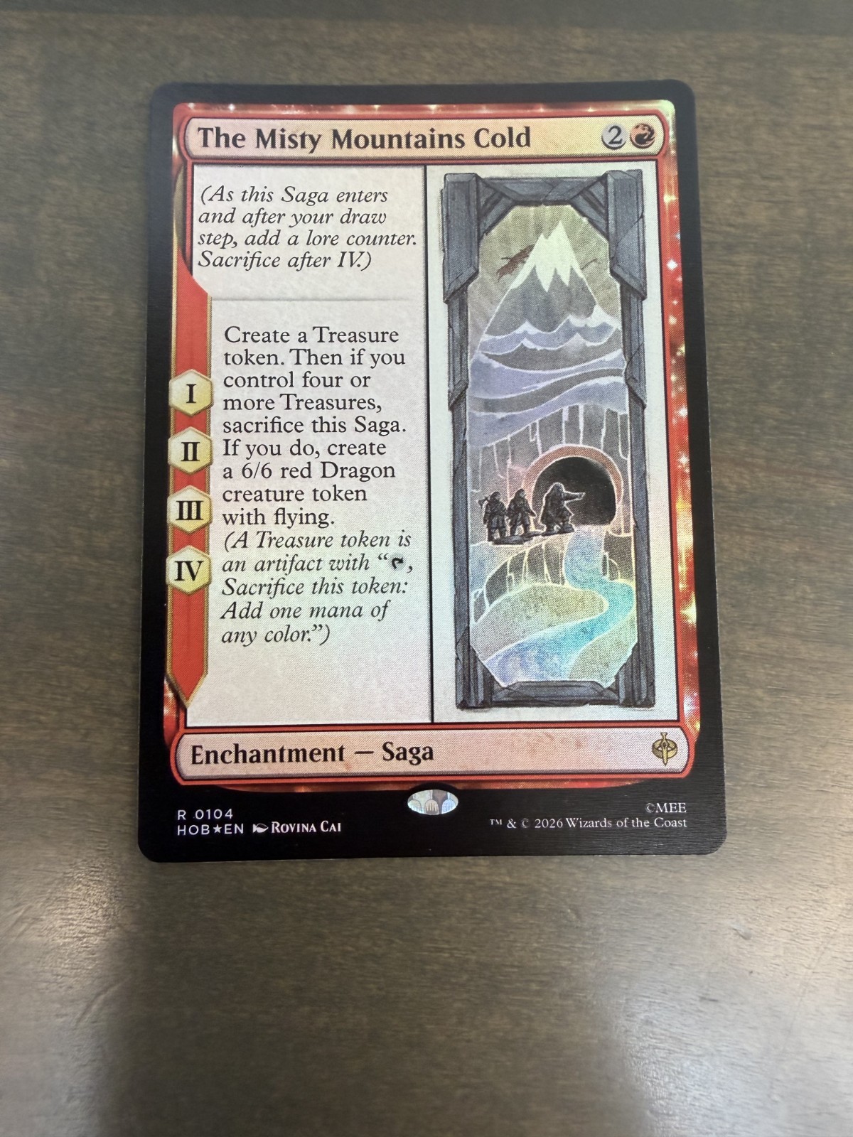 MTG Le Montagne Nebbiose Freddo Lo Hobbit 0104 Foil