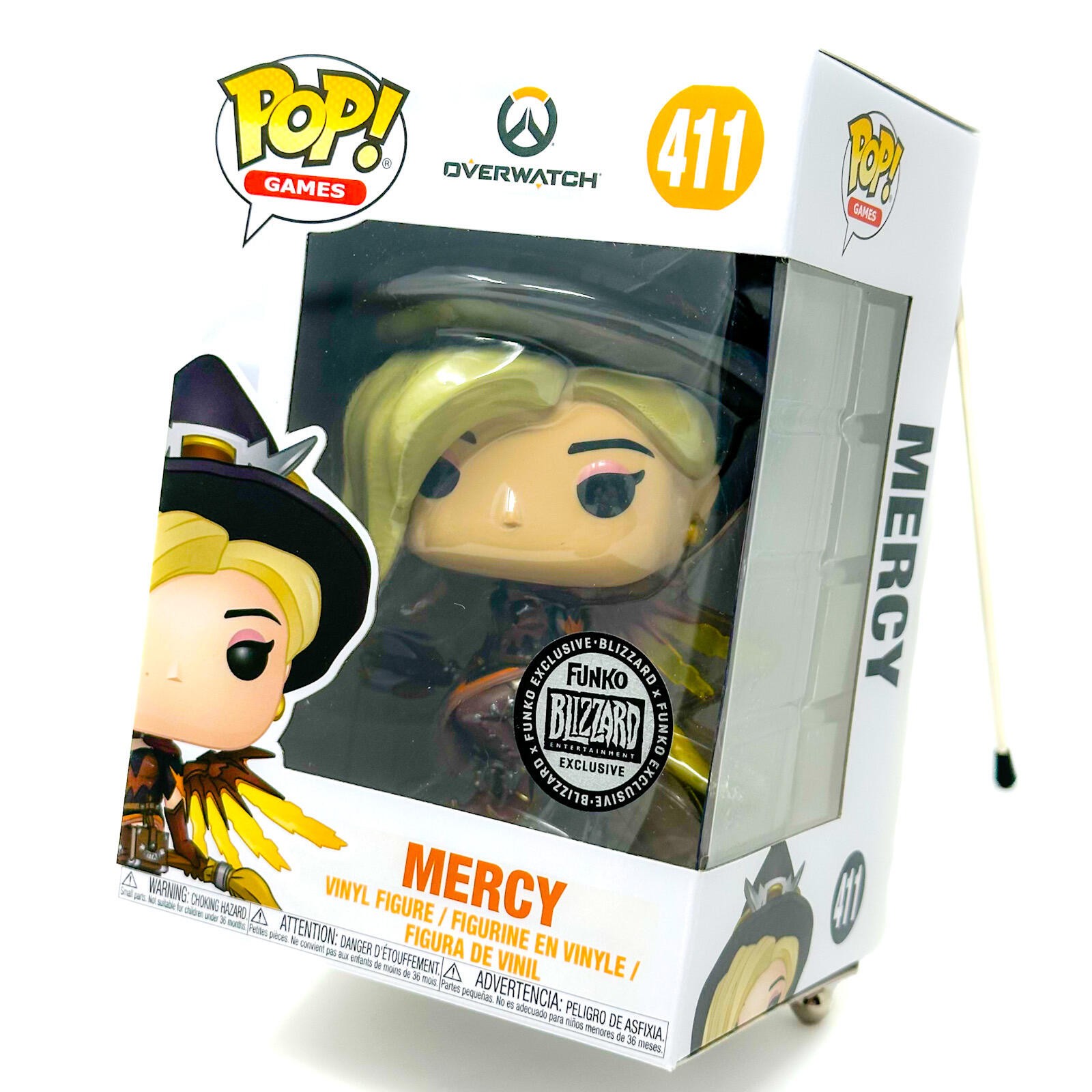 Funko Pop Witch Mercy 411 Overwatch Game 2018 Blizzard Esclusiva Figura in Vinile