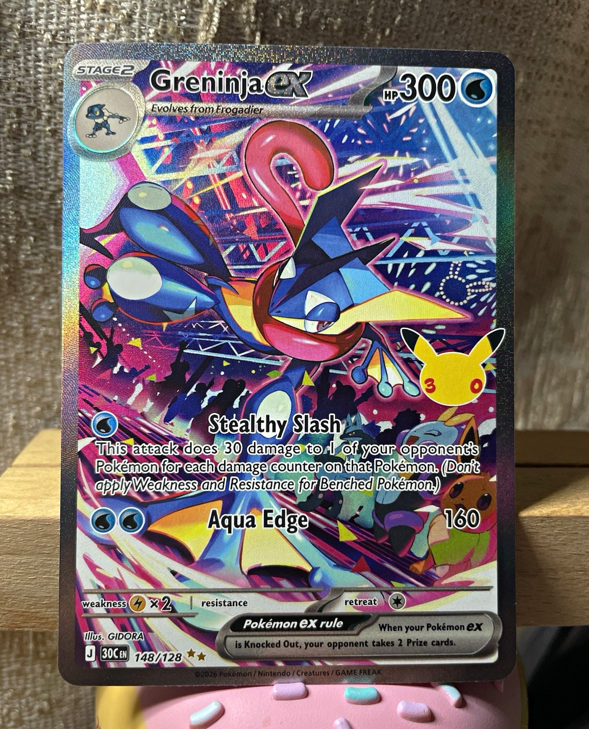 Pokemon TCG - Greninja ex 148/128 SIR: 30th Celebration 