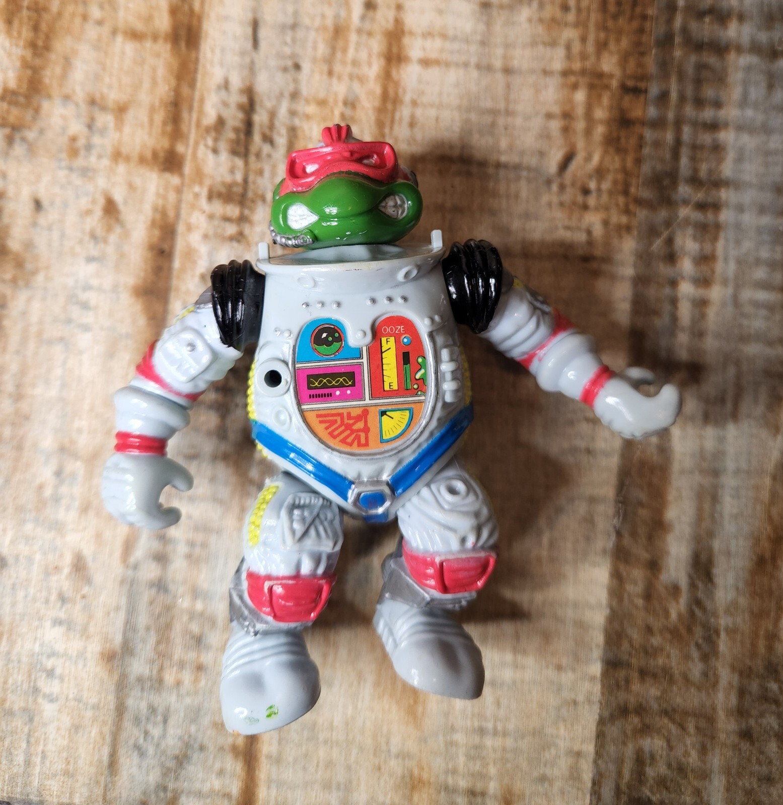 Vintage TMNT Tartarughe Ninja Action Figure Raffaello Raph Space Cadet Astronauta