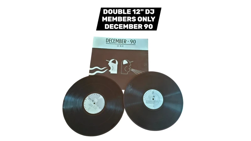 Disque Maxi 45 Tours Vinyle Double Dcm Mix December 90 one Funk Soul House
