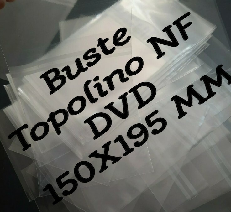 15 BUSTINE PROT. PER FUMETTI GIORNALINI TOPOLINO NF  E CUSTODIE DVD 150X195 MM